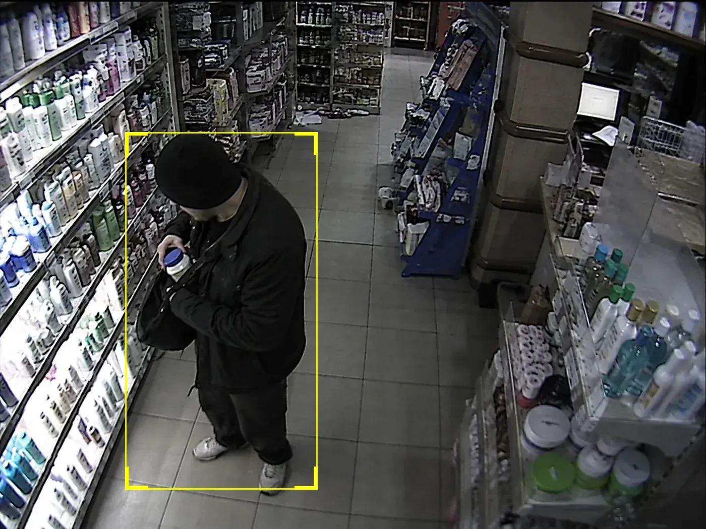 Vol à l'étalage détecté par la vidéosurveillance
